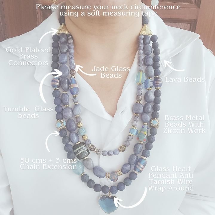 Neel Tarang 3 Strand Necklace