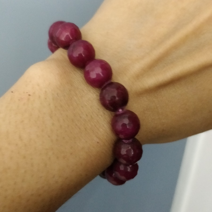 Berry Luxe Agate & Jade Bracelet Stack