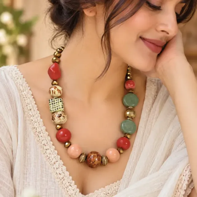 Rangsaaz Rangili Handcrafted Bead Collares