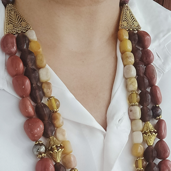 Hridaya Rooh 3 Strand Necklace