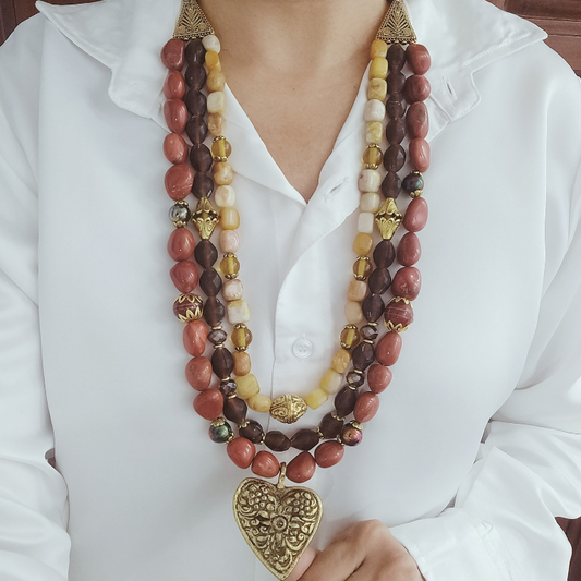 Hridaya Rooh 3 Strand Necklace