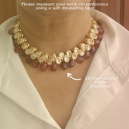 Meher Gulnaar Set (With Earrings)