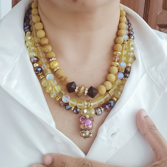 Golden Glow Trio Necklace