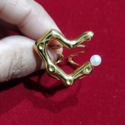 Bold Heart Adjustable Ring
