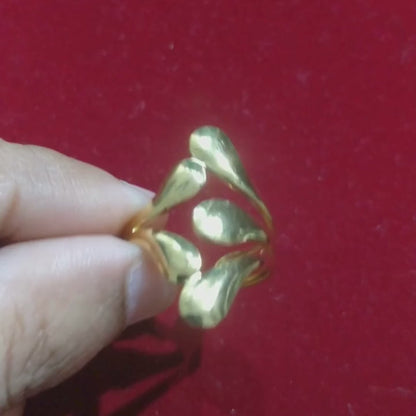 Sculpted Surge Adjustable Ring