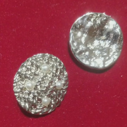 Pearl Woven Studs