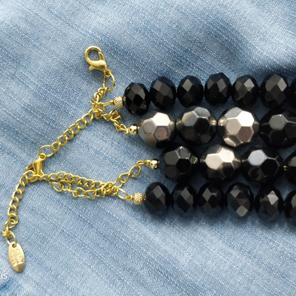 Dual Drama: Midnight Spectrum and Silver Twilight Necklets