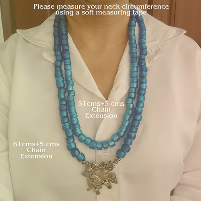 Mokshdhara Silver Pendant Necklace