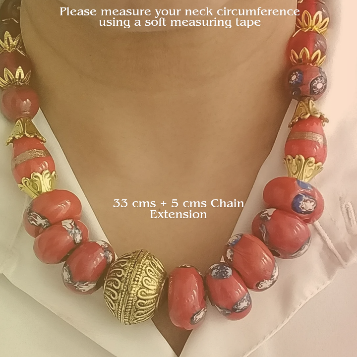 Surkh Saajh Choker Set