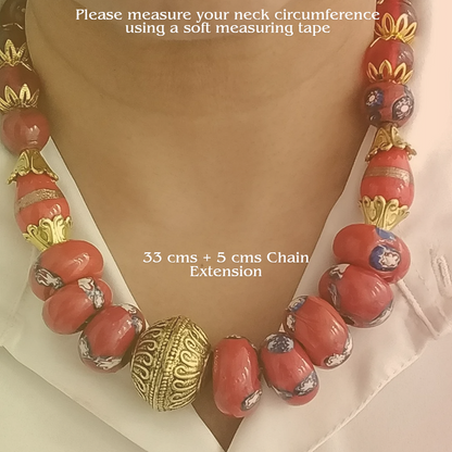 Surkh Saajh Choker Set