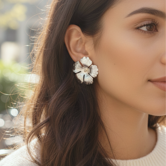 Bloom Studs - Silver & Golden