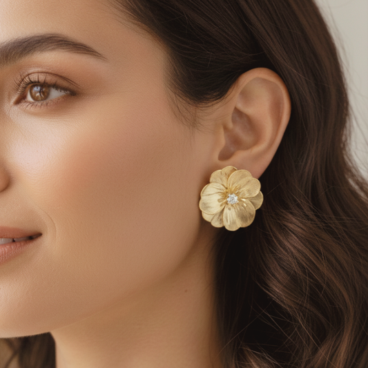 Gilded Bloom Studs