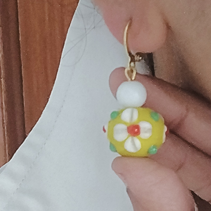 Phoolan Drops – Artisan Glass Earrings