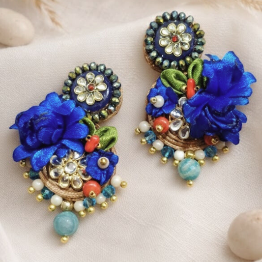 Indigo Jalsa Fusion Earrings