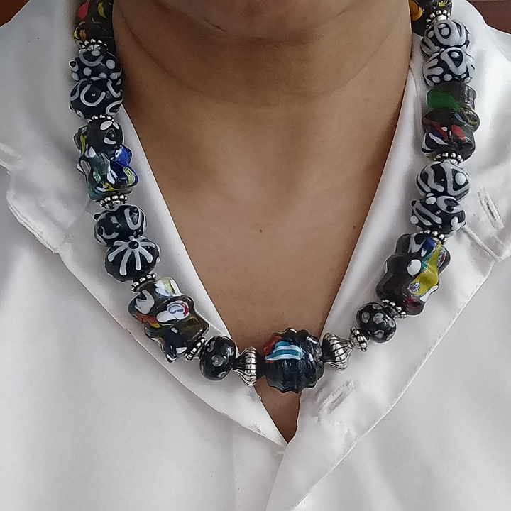 Saaz-e-Siyah Mosaic Gajdhara Set