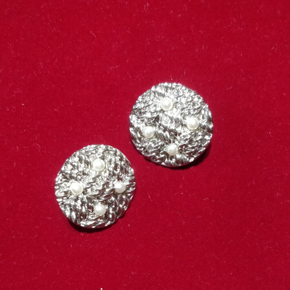 Pearl Woven Studs