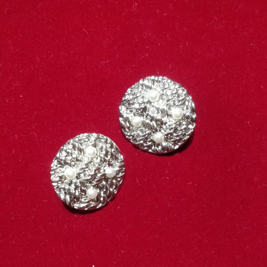 Pearl Woven Studs