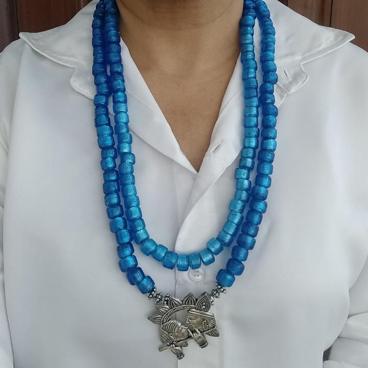 Mokshdhara Silver Pendant Necklace