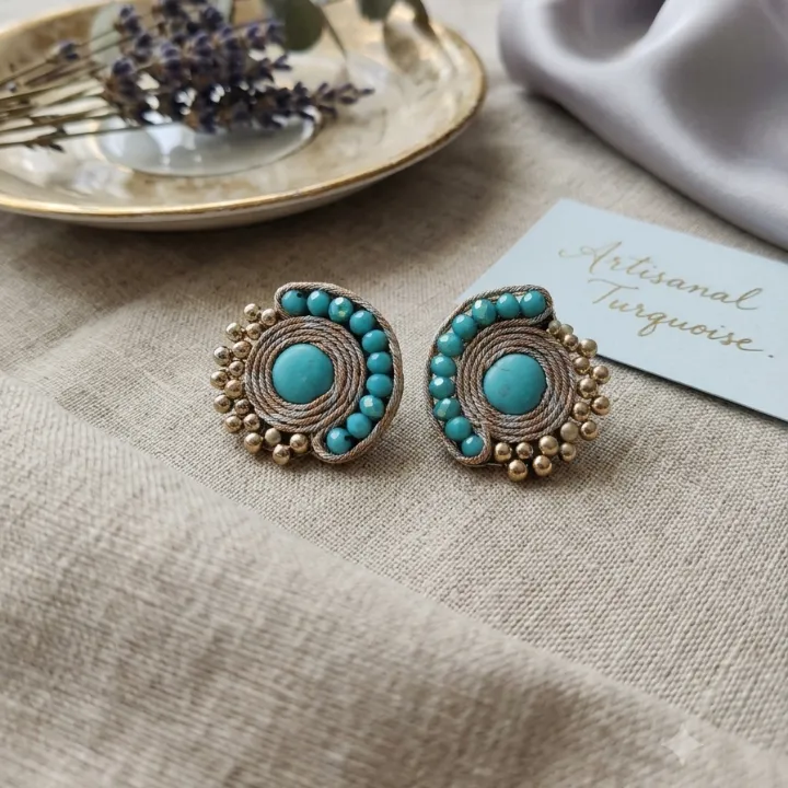 Neerja Chakra Stud Earrings — view 3