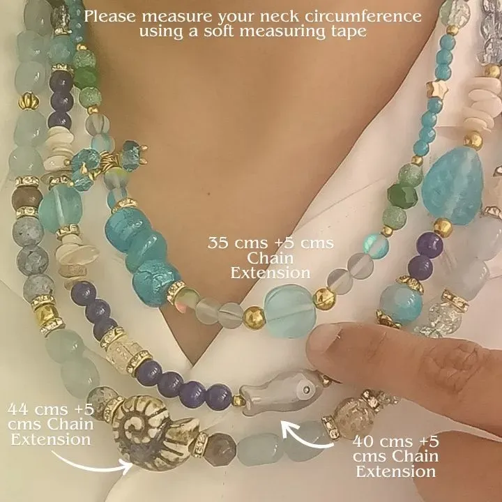 Neel Shaam — Three-Layered Lapis Lazuli & Glass Neckwear — view 3