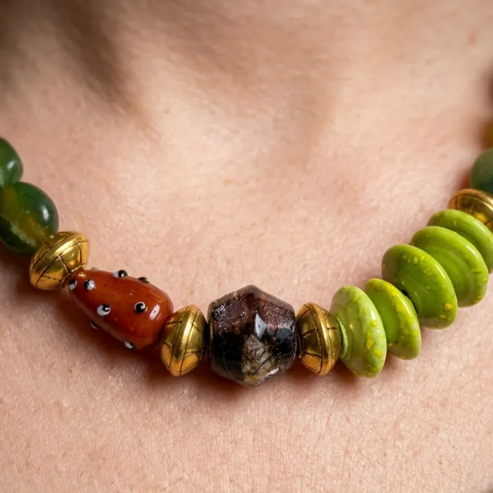 Van Rahasya — Agate & Ceramic Coin Collares — neckwear, view 4