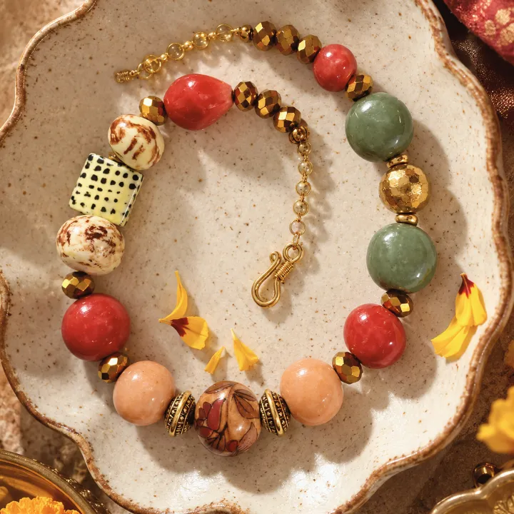Rangsaaz Rangili Handcrafted Bead Collares — neckwear, view 2